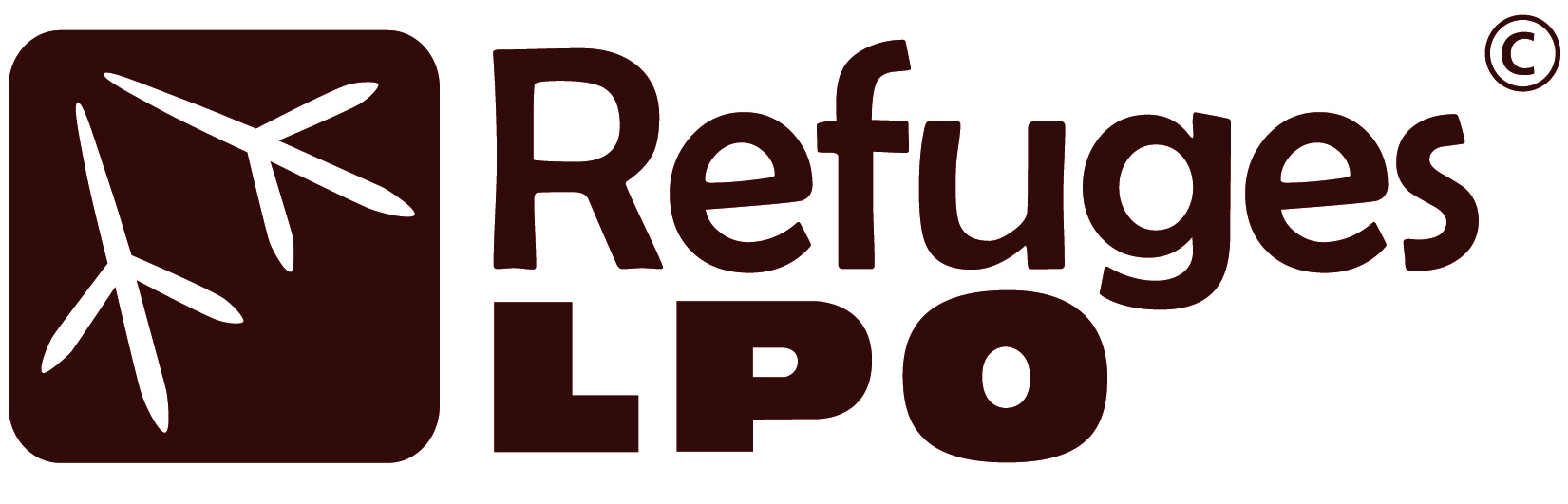 LOGO RefugesLPO Marron RVB